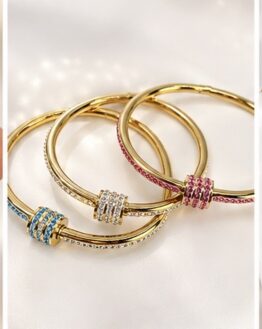 18K Gold Plated Zirconia Bracelet Multicolor